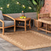 Beige Indoor Outdoor Area Rug for Transitional Spaces