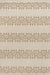 Beige Indoor Outdoor Banded Area Rug 60x90 cm