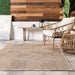 Beige Indoor Outdoor Diamond Area Rug 152 x 244 cm