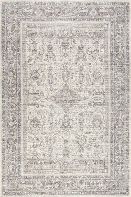 Beige Machine Washable Ana Medallion Area Rug 140x200 cm