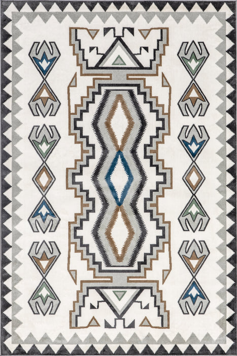 Beige Machine Washable Geometric Area Rug 150x240 cm