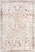 Beige Machine Washable Medallion Area Rug 120x180 cm