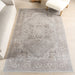 Beige Machine Washable Medallion Area Rug 160x230 cm