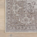 Beige Machine Washable Medallion Area Rug 160x230 cm