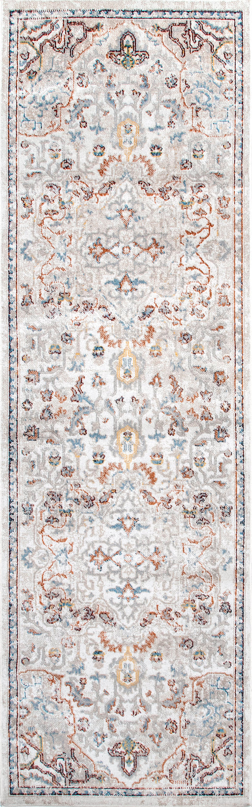 Beige Machine Washable Vines Area Rug 140x200 cm