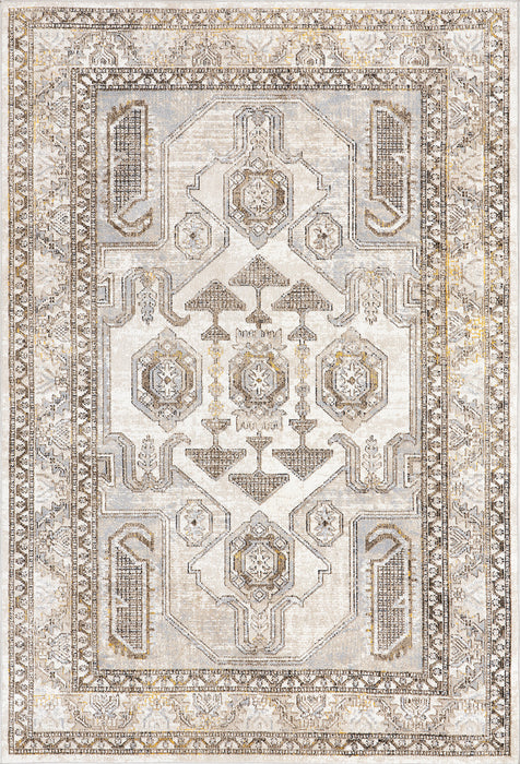 Beige Machine Washable Vintage Area Rug 160x230 cm