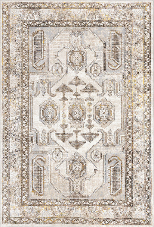 Beige Machine Washable Vintage Area Rug 160x230 cm