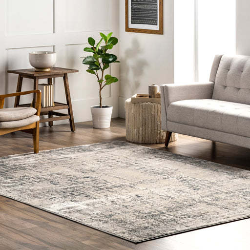 Beige Marble Abstract Area Rug for Modern Decor