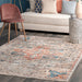 Beige Medallion Area Rug 120x180 cm