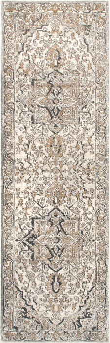 Beige Medallion Area Rug 120x180 cm