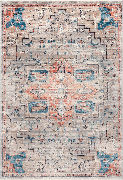 Beige Medallion Area Rug 120x180 cm