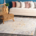 Beige Medallion Area Rug 150x240 cm