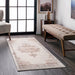 Beige Medallion Area Rug 160x230 cm Slitesterk myk design