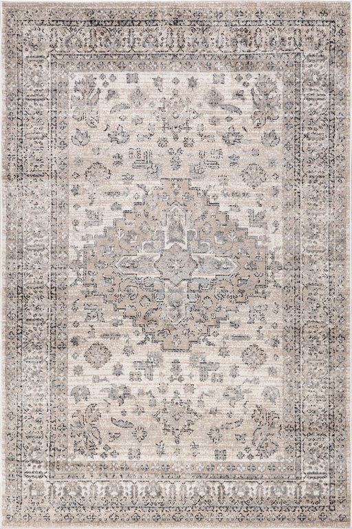 Beige Medallion Area -matto 160x230 cm