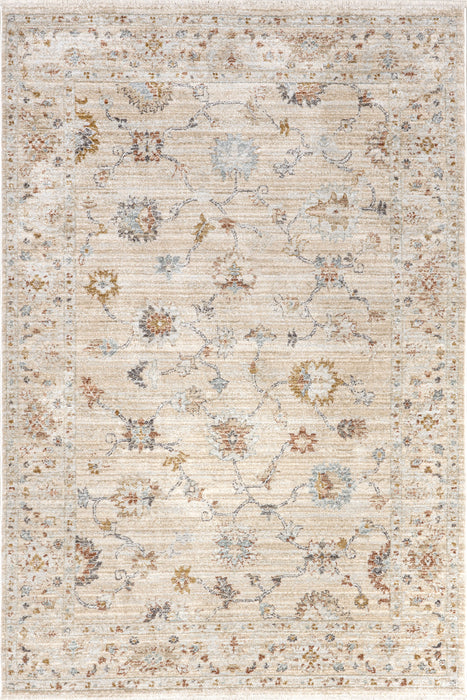 Beige Medallion Area Rug for Elegant Home Decor