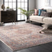 Beige Medallion Area Rug for Living Room and Bedroom