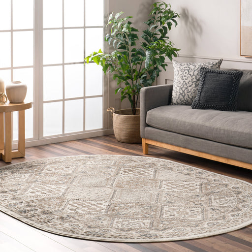 Beige Melange Tiles Area Rug 120x180 cm