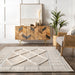 Beige Minimalist Area Rug 160cm X 230cm