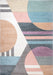 Beige Modern Abstract Area Rug 160x230 cm