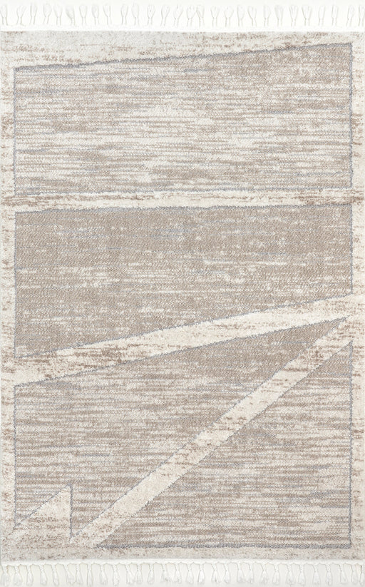 Beige Modern Raised Area Rug for Home Decor