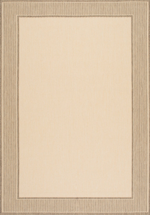 Tappeto per interni ed esterni monocromatico beige 50 cm x 80 cm