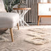 Beige Marokkaanse Lattice Fringe Wool Rug voor Home Decor