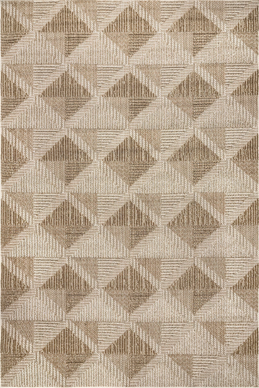 Beige Opal Tiled Diamond Area Rug 120x180 cm