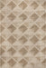 Beige Opal Tiled Diamond Area Rug 120x180 cm