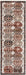 Beige Oriental Fringed Area Rug with Vibrant Pattern