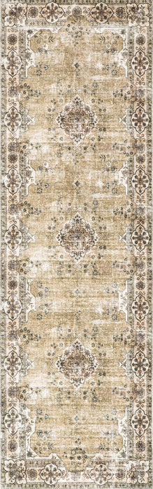 Beige Persian Machine Washable Area Rug 120x180 cm