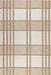 Beige Plaid Indoor Outdoor Area Rug 120x180 cm