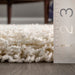 Beige Plush Shag Area Rug 120 cm Soft and Comfortable