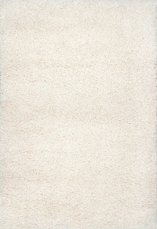 Beige Plush Shag Area Rug 120 cm Soft and Comfortable