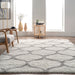 Beige Quatrefoil Trellis Area Rug 120x180 cm