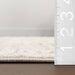 Beige Rosette Area Rug for Home Decor