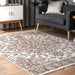 Beige Rosette Medallion Area Rug 150 x 240 Centimeters