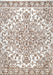 Beige Rosette Medallion Area Rug 150 x 240 Centimeters