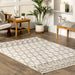 Beige Sapphire Tiled Pyramid Area Rug 150x240 cm