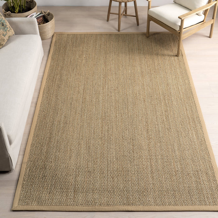 Beige Seagrass Area Rug for Living Room and Bedroom