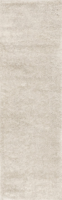 Beige Shag Area Rug 120cm x 180cm Durable Design