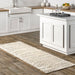 Beige Shag Area Rug 120cm x 180cm Durable Design