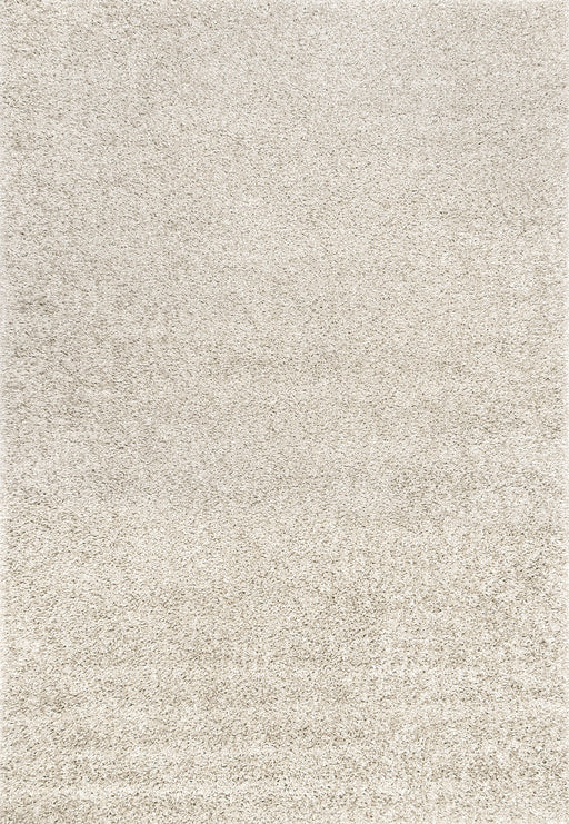 Beige Shag Area Rug 120cm x 180cm Durable Texture