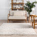 Beige Shag Area Rug 120x160 cm