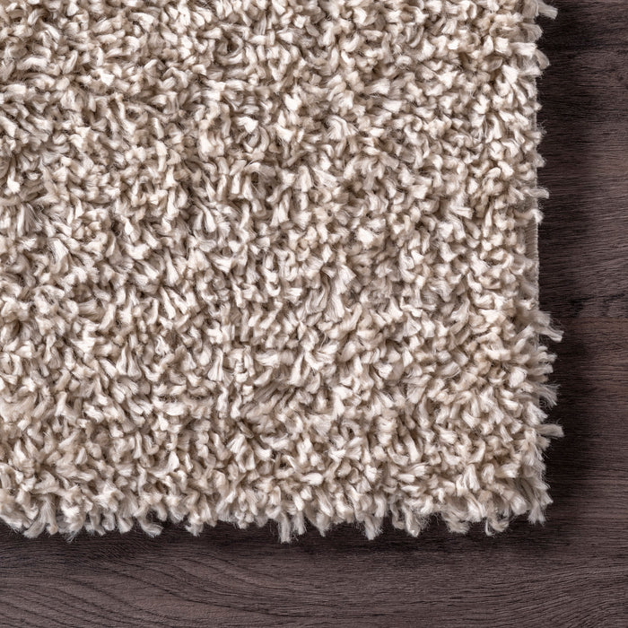 Beige Shag Area Rug 120x180 cm