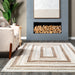 Beige Shag Area Rug 120x180 cm