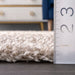 Beige Shag Area Rug 120x180 cm Durable Soft Texture