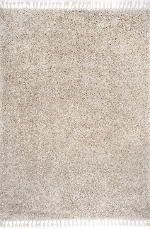 Beige Shag Area Rug 120x180 cm