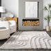 Beige Shag Area Rug 150x200 cm