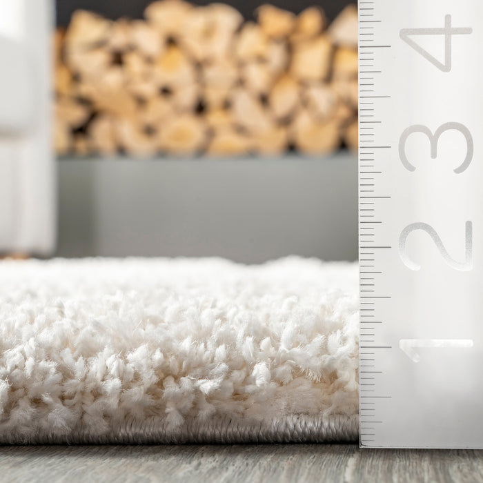 Beige Shag Area Rug 150x200 cm