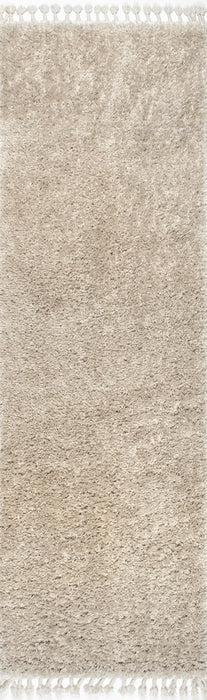 Tappeto a pelo lungo beige 150x200 cm per un arredamento elegante Home 